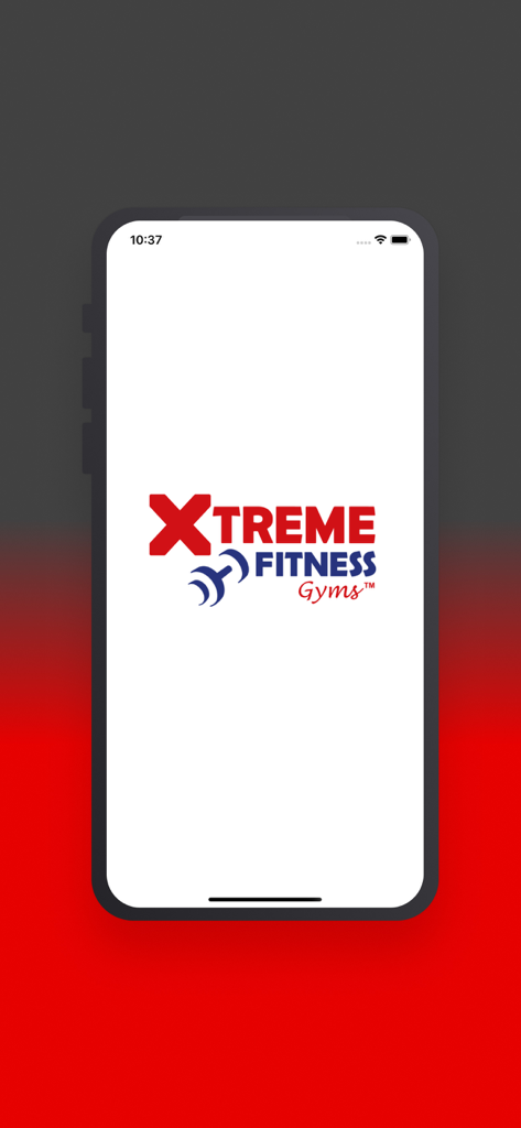Xtreme Fitness Gyms - Xtreme Fitness Gyms mobile app splash screen with logo