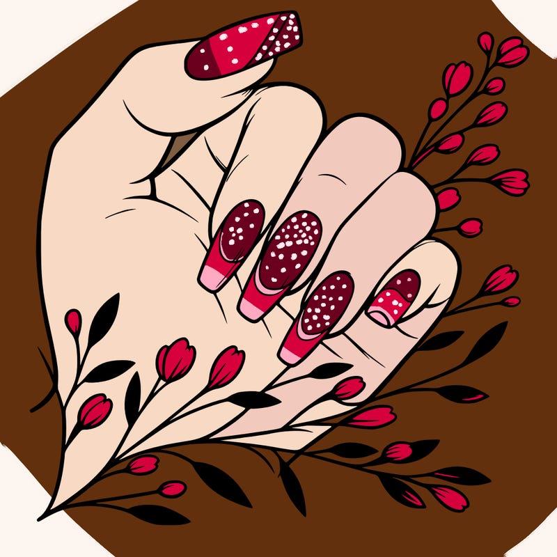 nails with french tip