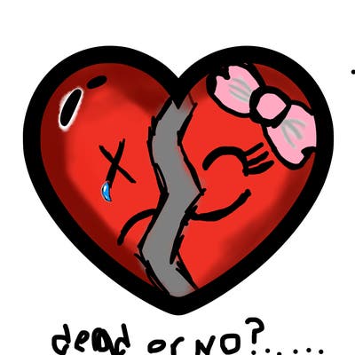 a blank heart