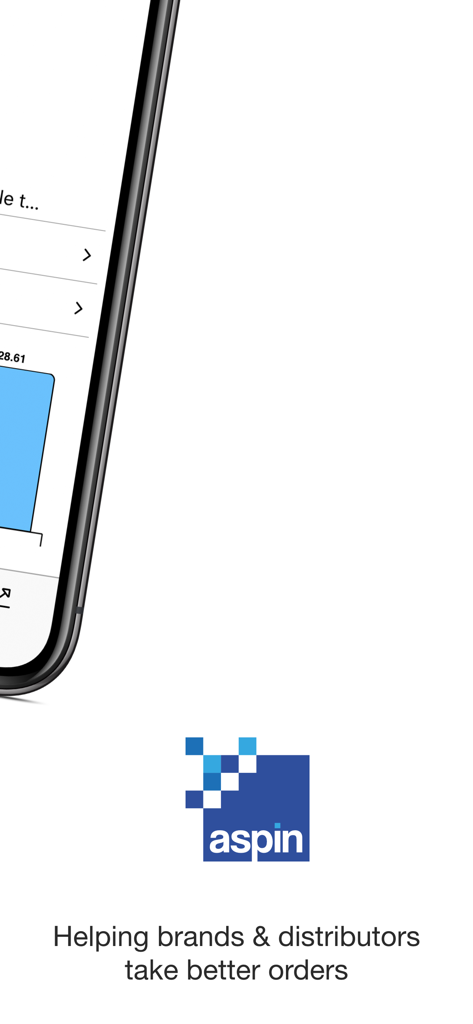 PixSell 3 - Aspin logo and slogan helping brands and distributors take better orders