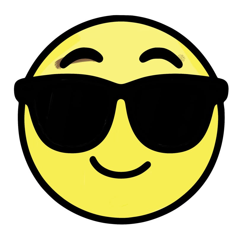 emoji with sunglasses