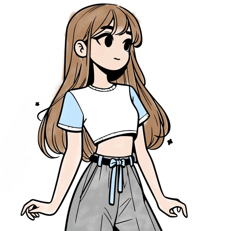 girl in a cute crop top