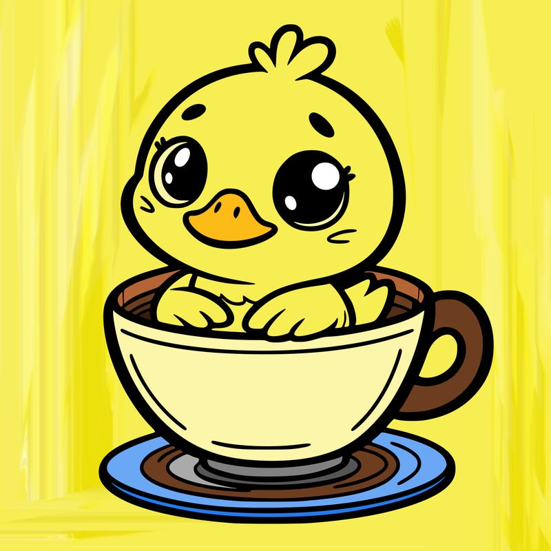 duck in a cup