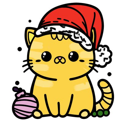 chistmas cat
