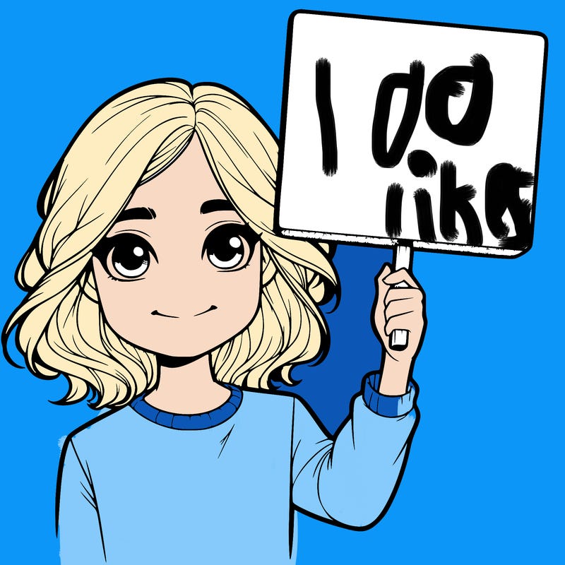 realistic girl holding up a sign