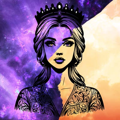 realistic beautiful queen