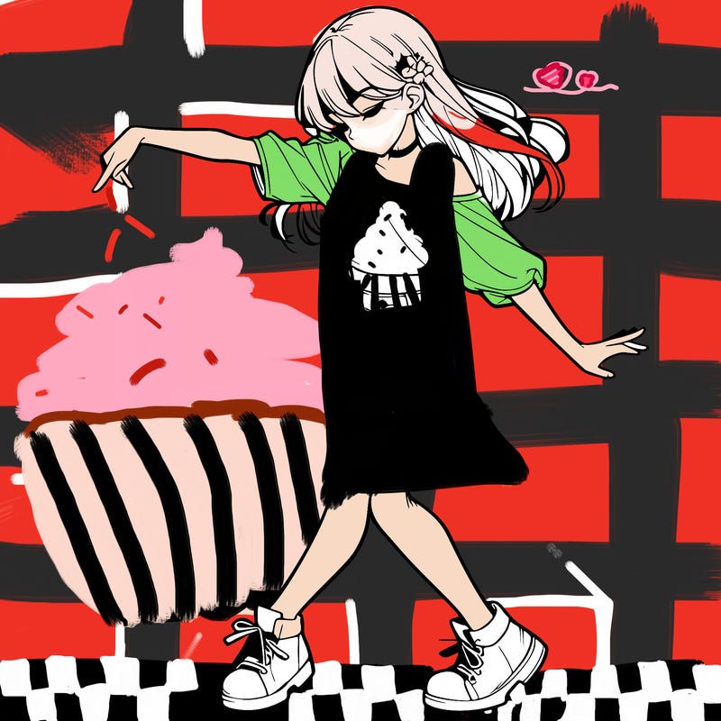 realistic girl danceing