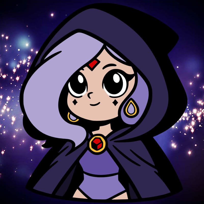 raven from teen titans go cartoon