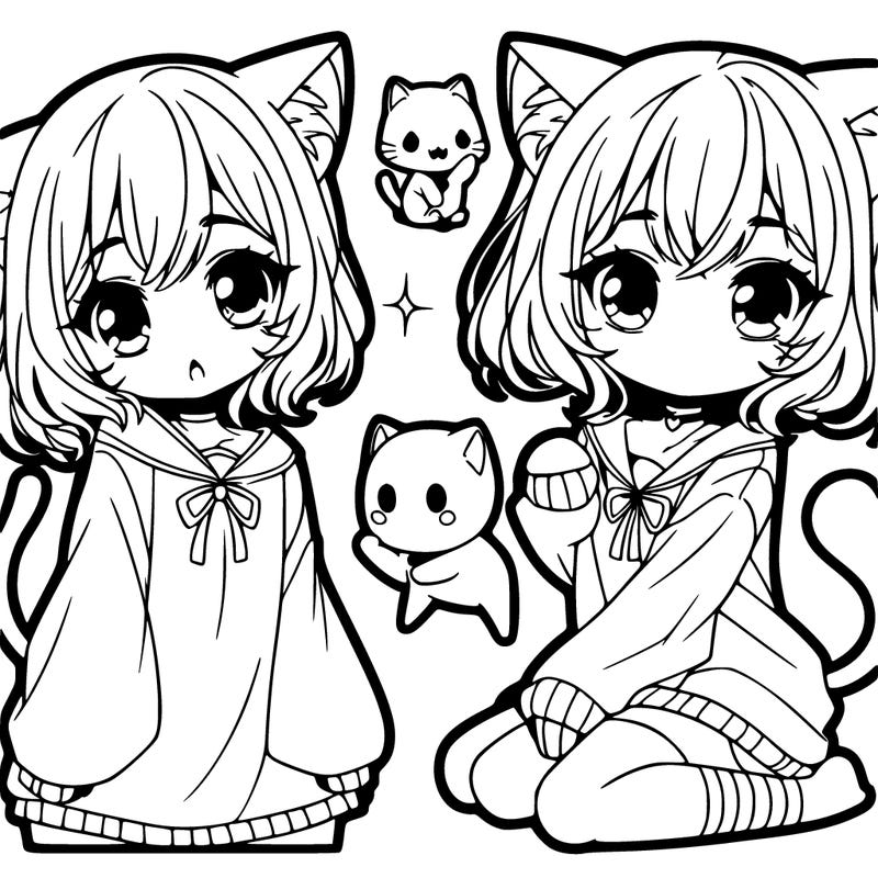 cat anime girl