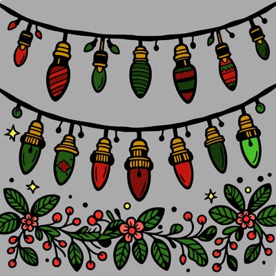 christmas light garland