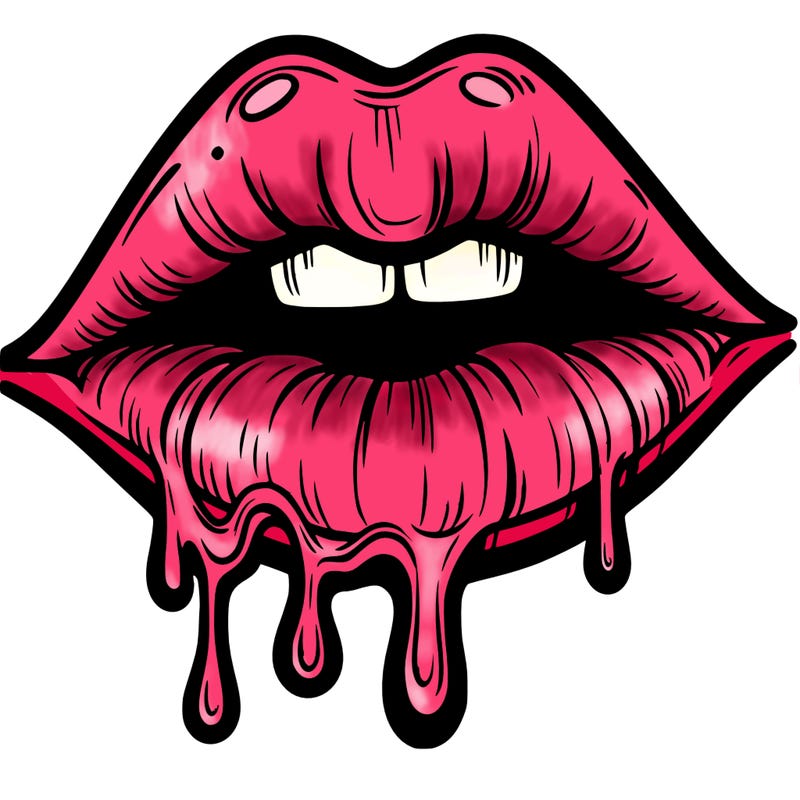 lips that look realistic and drip