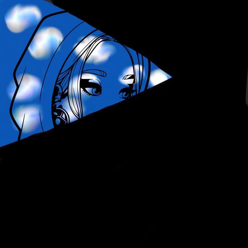 a realistic girl, spray painting