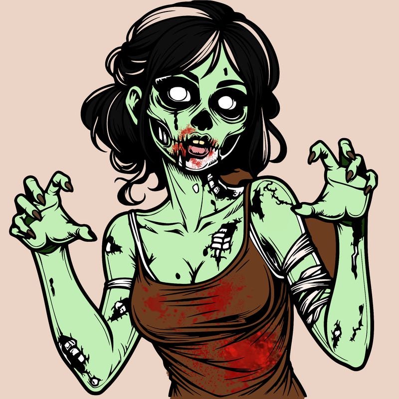 realistic zombie girl