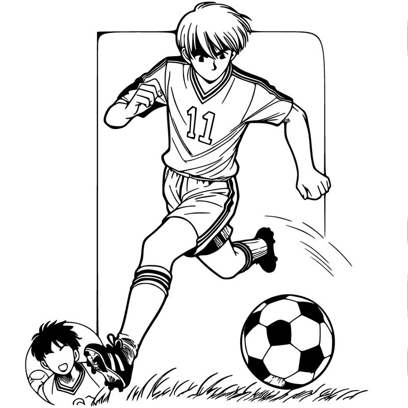 soccer player from manga