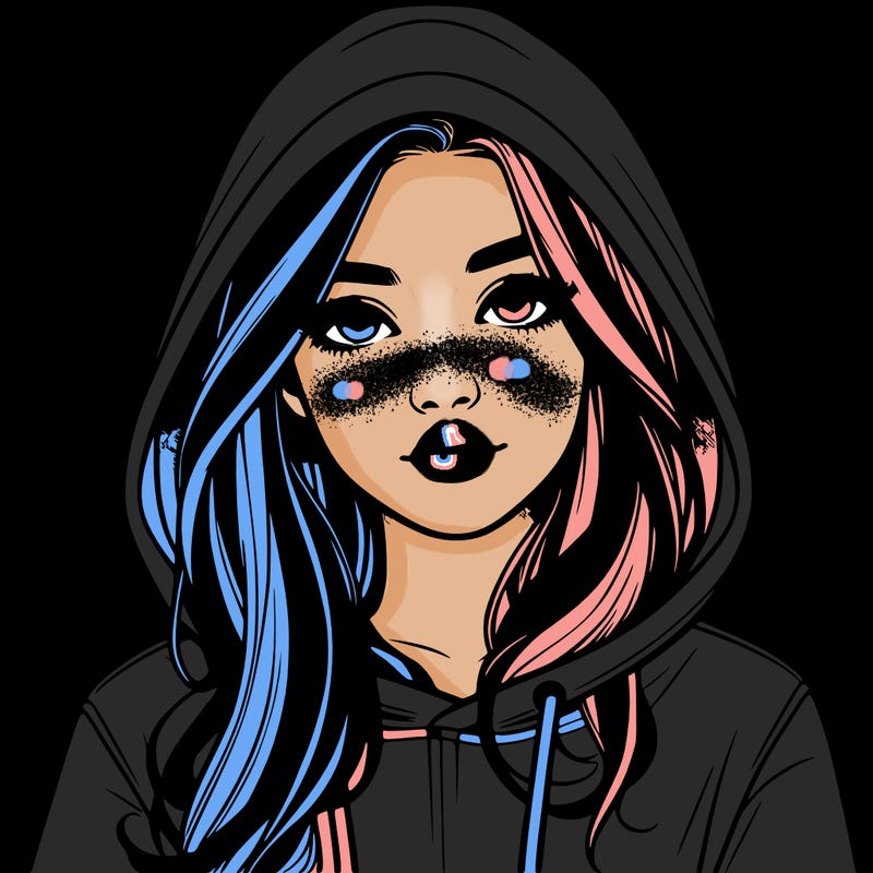 realistic girl with a hoodie