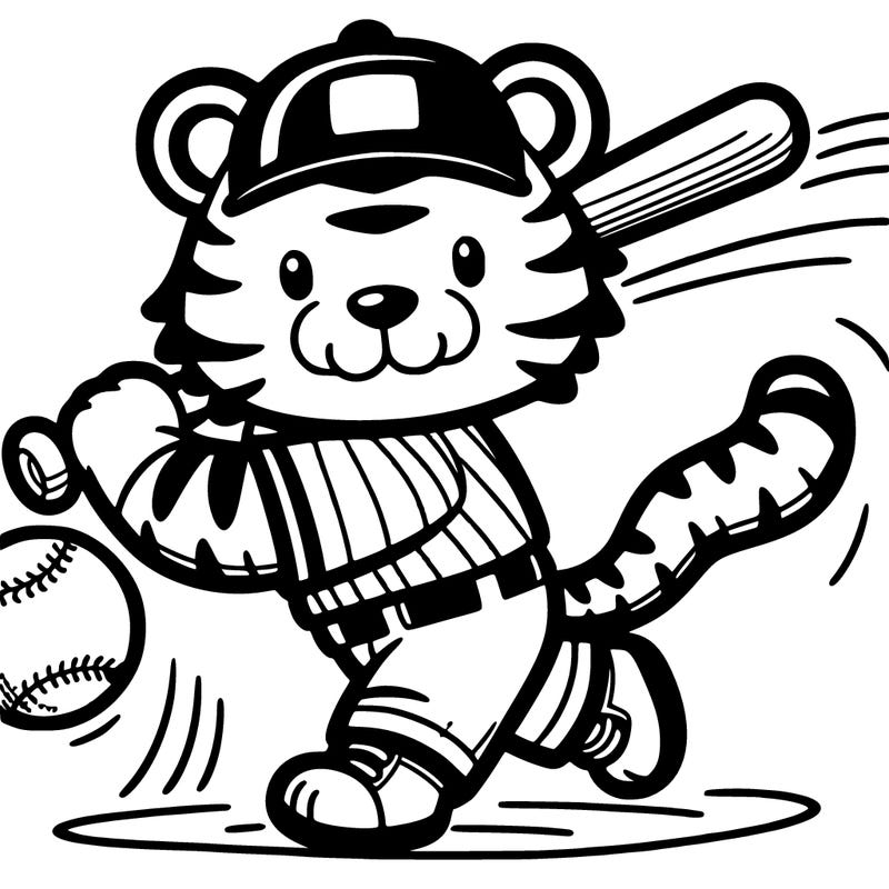 baseball tiger
