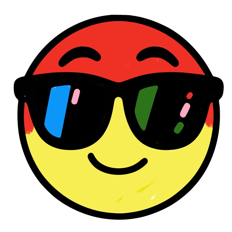 emoji with sunglasses