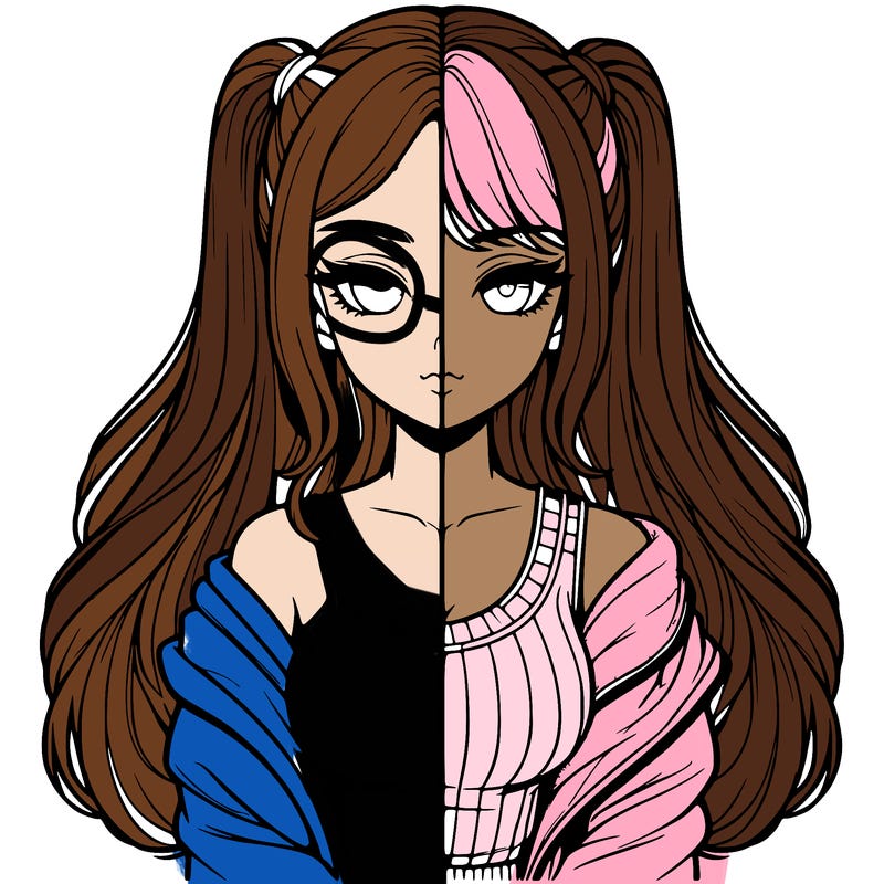realistic girl split