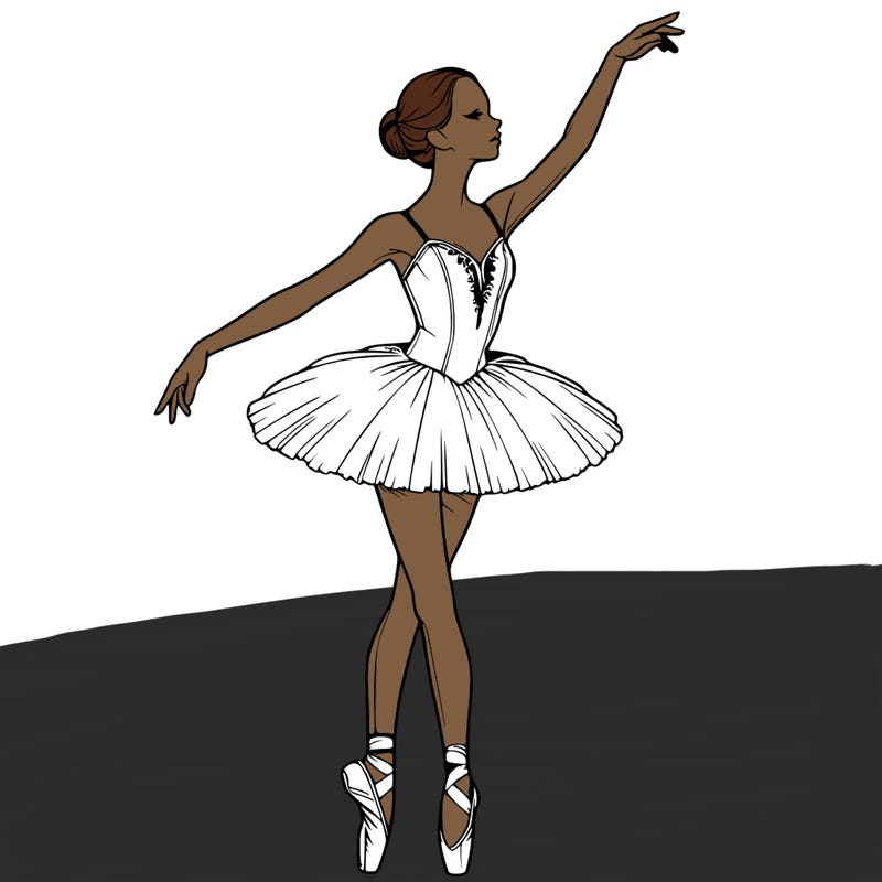 realistic ballerina