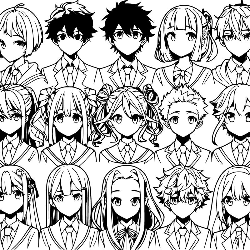 a lot of different anime styles