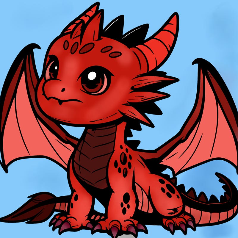 fierce baby night dragon