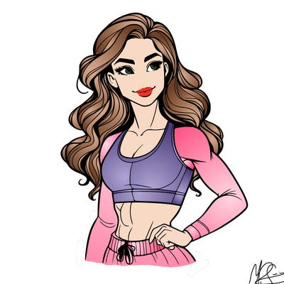 gorgeous girl with good body