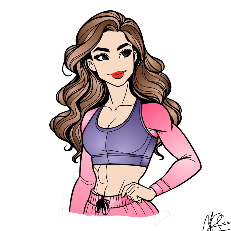 gorgeous girl with good body