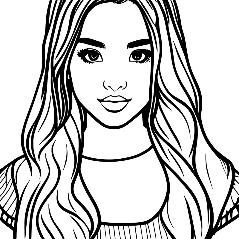 semi realistic girl
