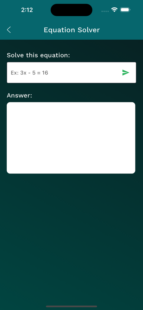ChatPro - AI Assistant - ChatPro AI Assistant app equation solver interface