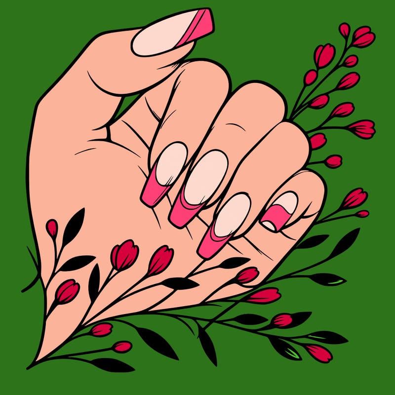 nails with french tip