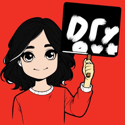 realistic girl holding up a sign