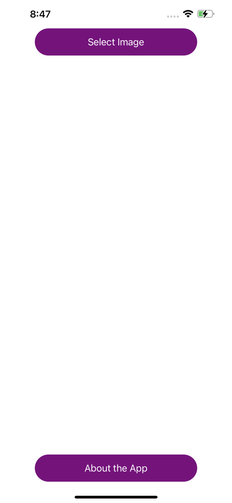 Brighten A Dark Photo PRO - The simple home screen of the Brighten A Dark Photo PRO app featuring a Select Image button.