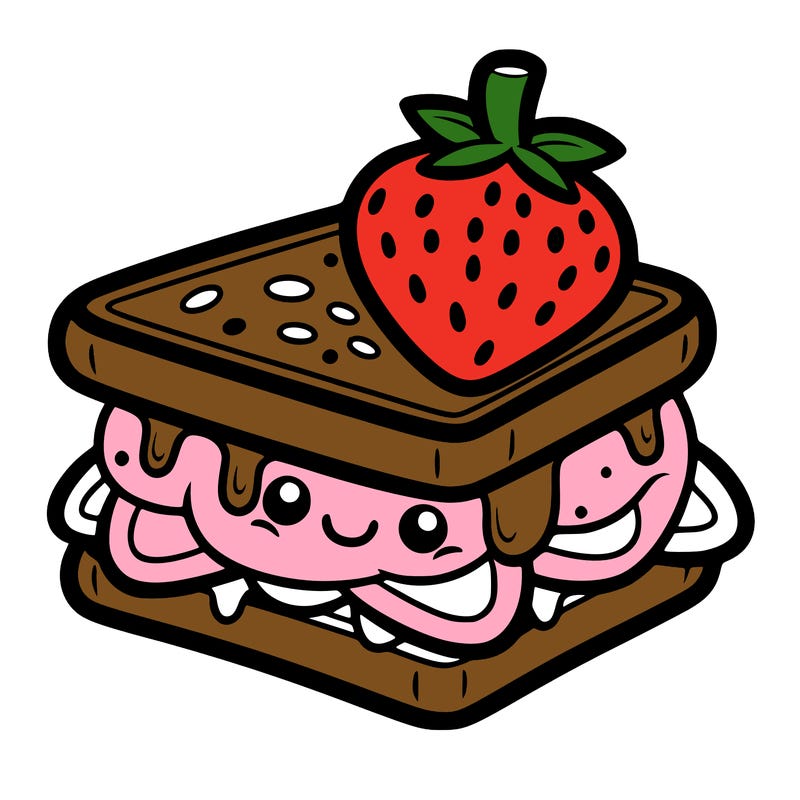 strawberry sandwich