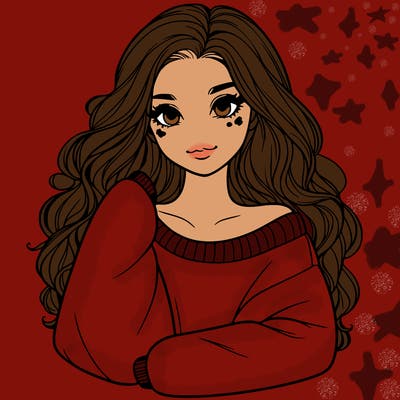 a beautiful girl in a big sweatshirt