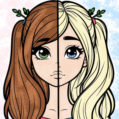 realistic girl split