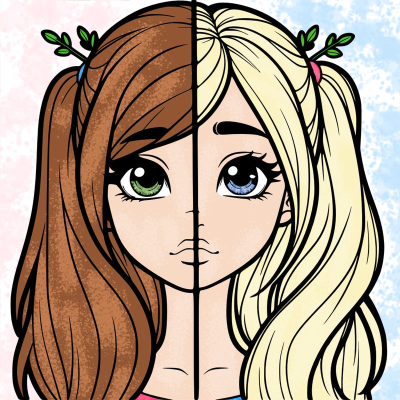 realistic girl split