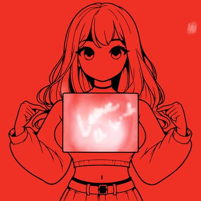 girl holding a blank sign in a long sleeve crop top