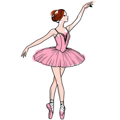 realistic ballerina
