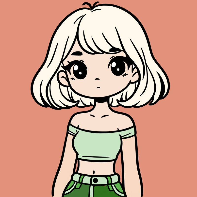 girl in a cute crop top