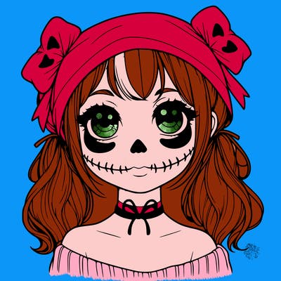realistic girl halloween