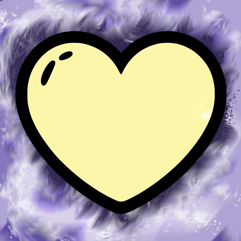 a blank heart