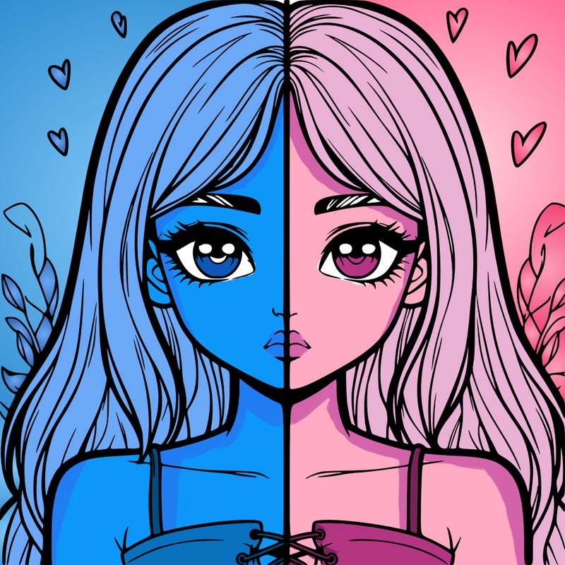 realistic girl split