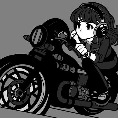 motorcycle girl