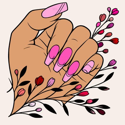 nails with french tip