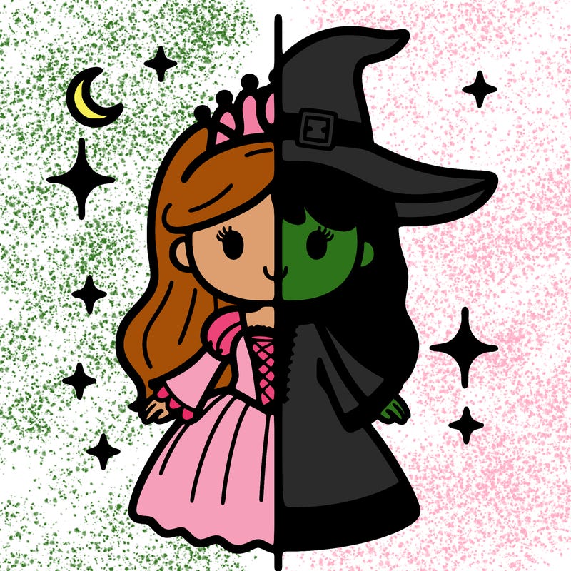 split princess and witch