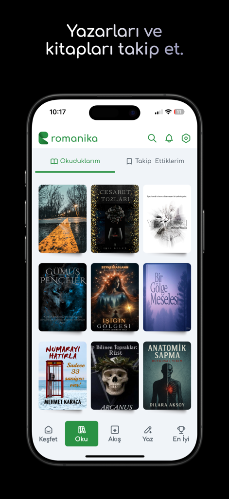 Romanika - Schermata dell'app Romanika che mostra una raccolta di copertine di fiction serializzate.