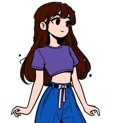 girl in a cute crop top