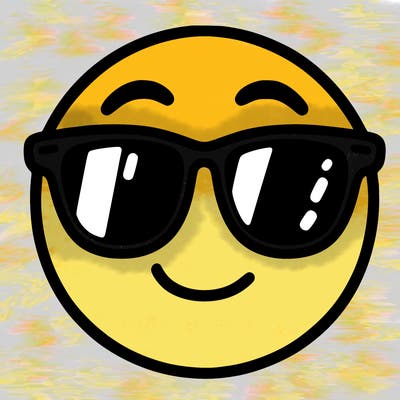 emoji with sunglasses