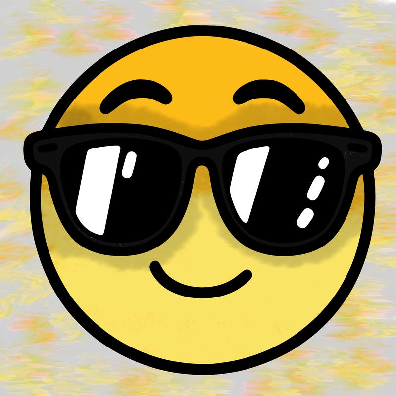emoji with sunglasses