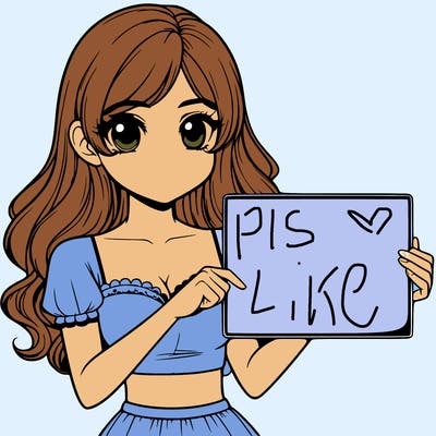 realistic pretty girl holding blank sign